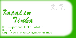 katalin tinka business card